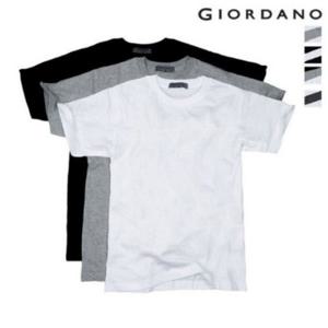 [지오다노]남여공용 라운드넥 이너용 면 반팔티셔츠 3장 패키지 (교복) 243801