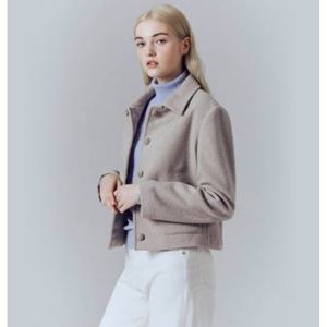 [지오다노]여자 특가 겨울 기모 트위드 카라 자켓 372906