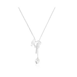 [토스(주얼리)]TOUS 숏 실버 베어 네크리스 위드 컬티베이티드 펄  / 목걸이 / 1004126800