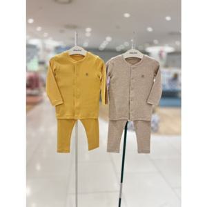 [압소바 의류] (쌍둥이선물)머타(겨자)베이지골지슬림내의2세트(25) (S3A2D10386)