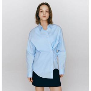 [지오다노]여자 봄 간절기 면100 루즈핏 투웨이 셔츠 345508