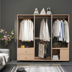 [더젠] 프릭스1800 이동식수납드레스행거옷장세트3(600 오픈행거