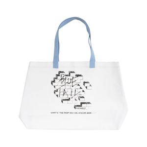 [블루테일]화이트 비치 에코백AYC1AB02WT