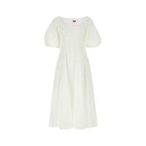 겐조 여성 화이트 미디 드레스 FD52RO1169FG 02