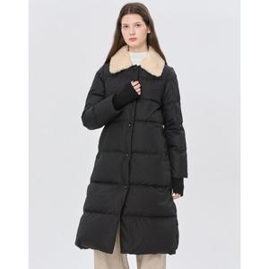 질스튜어트 뉴욕 여성 24FW 스테디셀러 블랙 탈착카라 패딩점퍼 WJJU4D760BK