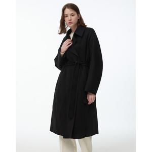 질스튜어트 뉴욕 여성 24FW 스테디셀러 블랙 멜란지 울캐시미어혼방 코트 WJCO4D773BK