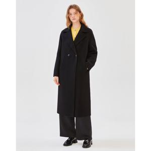 질스튜어트 뉴욕 여성 24FW 스테디셀러 블랙 단색 울캐시미어혼방 코트 WJCO4D901BK