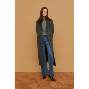 질스튜어트 뉴욕 여성 24FW 스테디셀러 차콜그레이 포캣 울캐시미어혼방 코트 WJCO4D130CG