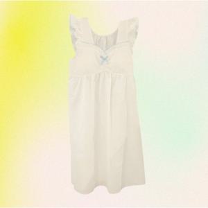 [예스](여름 원피스)러블리 화이트 블루 리본 공주 지지미원피스 YSWEA457
