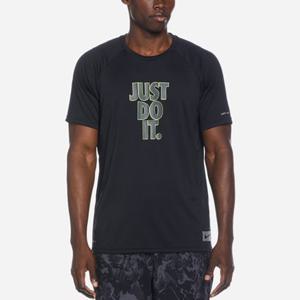 나이키스윔 NESSD685-001 남성 JDI 스케치 하프 슬리브 하이드로가드 블랙 - 남성 래쉬가드