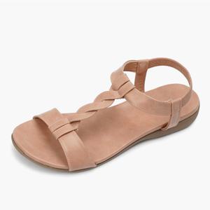 MELANIE 여성 샌들 쿠션 꽈배기 스트랩 신발 핑크베이지 K2264266RB-W