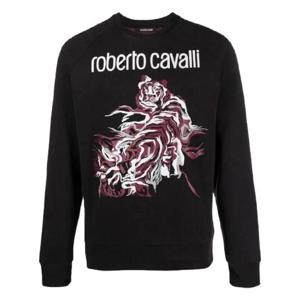 25 FW 로베르토 카발리 그래픽 프린트 크루 넥 스웨트셔츠 JST65ACF062 TP441077778