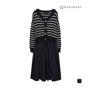 [미니마리] 브이스트라이프원피스 (MM43OP09)