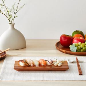 [모던하우스] 아카시아 딥우드 스시접시 29X12