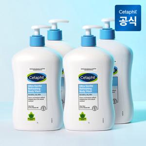 세타필 젠틀 바디워시 리프레싱 (산뜻한향) 1L 4개