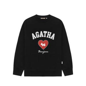 [아가타] 하트 클럽 맨투맨(AGT147-109_BK)