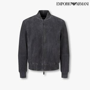 [엠포리오 아르마니]남성 텍스처드 스티치 스웨이드 자켓(A515309002)(4450000)