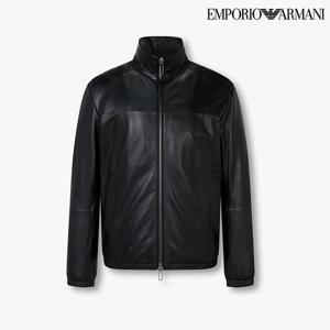 [엠포리오 아르마니]남성 투웨이 지퍼 소프트 레더 자켓(A515309009)(2050000)