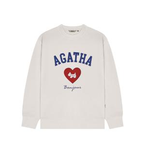 [아가타] 하트 클럽 맨투맨(AGT147-109_IV)