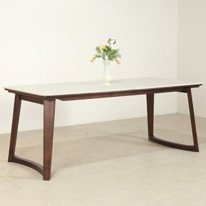 스코나 레스튼 원목 포세린 세라믹 1800 6인 낮은 식탁 테이블