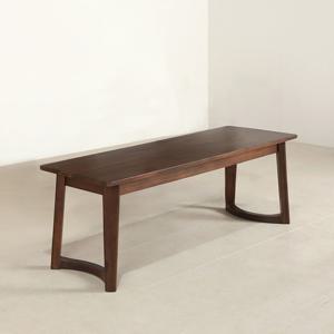 스코나 레스튼 아시아월넛 원목 1200 2인 낮은 벤치 의자