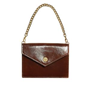 [아가타] 체인 핸들 가죽 카드지갑(AGTB138-003_BR)