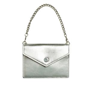 [아가타] 체인 핸들 가죽 카드지갑(AGTB138-003_SV)