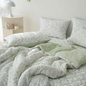 [르헤브] 헤일리 텐셀 옥수수솜 차렵이불 베개세트 (SS/슈퍼싱글)