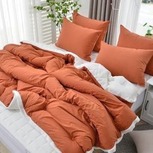 [르헤브] 따끈 10mm 양털 극세사 옥수수솜 차렵이불 베개세트 SS