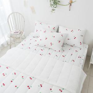 [르헤브] 체리 시어서커 여름 침구세트 얇은 간절기 차렵 이불세트 베개 SS