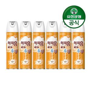 [유한양행]해피홈 모기약 수성 에어로솔 감귤향 500mL 6개