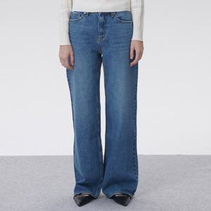 [플랙진]여성 메종 K02 와이드 중청 데님 팬츠 (PJTF5MSK025)