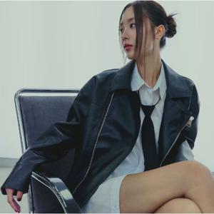 [플랙진]공용 프론트 더블 레더 가죽자켓 (PWTF3JKL42U)