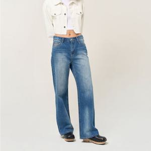 [플랙진]여성 메종 M20 와이드 중청 데님 팬츠 (PJTH5MSM215