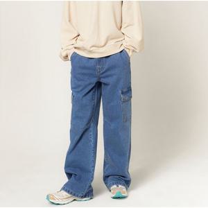 [플랙진]남성 스텝 T30 와이드 중청 데님 팬츠 (PJTH5STT305)