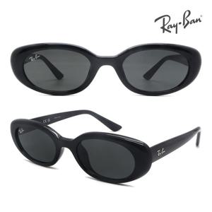 레이벤 오벌 긱시크 뿔테 선글라스 블랙 RB4441D-667787