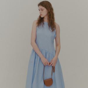 [플랙진]여성 여름 셔링 슬리브리스 롱 원피스 (PWTF2OPL70W)