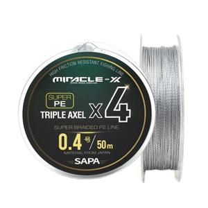 싸파 트리플악셀 4합사 단품 50M 0.4호 회색 낚시