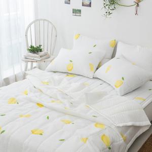 [르헤브] 레몬 시어서커 여름 침구세트 얇은 간절기 차렵 이불세트 패드 SS