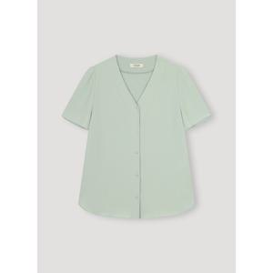 [시스티나]미니멀 브이넥 블라우스 (AWWBLN21010_)