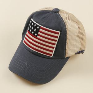 [지프키즈]성조기 자수 메쉬 배색 CAP  KM0GCU404