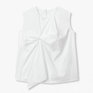 보브  (7115260603) 트위스트 디테일 슬리브리스 셔츠