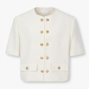 보브  (7115210502) 하프 슬리브 트위드 자켓