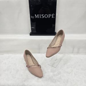 [미소페]By미소페 여성 보석 스트랩 로우 힐 112HH331GD002 PINK
