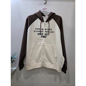 [소이]래글런 후드 집업 셋업 점퍼 25F0751_OD