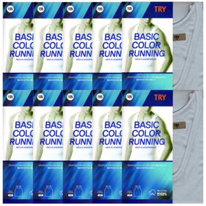 TRY베이직단색칼라민소매남런닝10매TMRSG50_H50