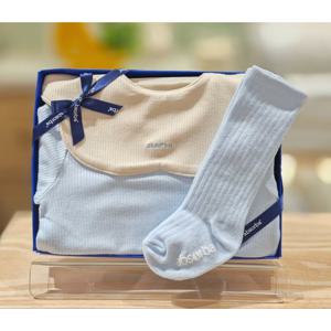 압소바 HK(아가슈트)데이지 바디슈트(턱받이 양말)(25FW가을) (A2510617C)