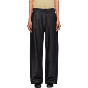 25 FW 까레라 여성 블랙 스트레이트 데님 진 251909F069002