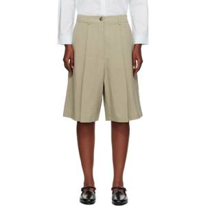 25 FW 까레라 여성 그린 테일러링 버뮤다 쇼츠 251909F088007