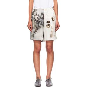 25 FW 까레라 여성 화이트 프린트 쇼츠 251909F088008